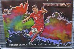 Robert Lewandowski Soccer Cards 2020 Panini Obsidian Black Colorblast Prices