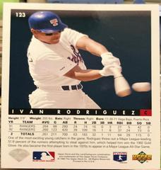 Ivan Rodriguez [Gold Hologram] #123 Baseball Cards 1993 Upper Deck Prices
