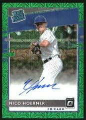 Nico Hoerner [Green Mojo] Baseball Cards 2020 Panini Donruss Optic Rated Rookies Signatures Prices