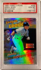 Derek Jeter [Refractor] #230 Baseball Cards 1999 Topps Chrome Prices