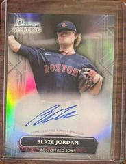 Blaze Jordan [Refractor] Baseball Cards 2022 Bowman Sterling Prospect Autographs Prices