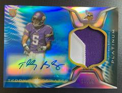 Teddy Bridgewater #TB Football Cards 2014 Topps Platinum Autograph Rookie Patch Prices
