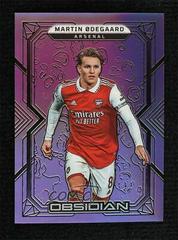 Martin Odegaard [Purple Flood] Soccer Cards 2022 Panini Obsidian Prices