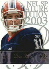 Drew Bledsoe #85 Football Cards 2003 SP Signature Prices