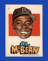 Al McBean #12 Baseball Cards 1967 Topps Pirates Stickers Prices