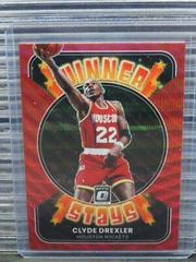 Clyde Drexler [Red Wave] #15 Basketball Cards 2021 Panini Donruss Optic Winner Stays Prices