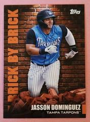 Jasson Dominguez [Orange] Baseball Cards 2022 Topps Pro Debut Brick by Brick Prices