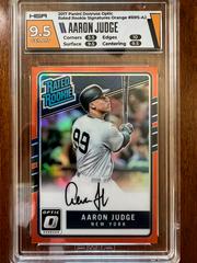 Aaron Judge [Orange] Baseball Cards 2017 Panini Donruss Optic Rated Rookie Signatures Prices
