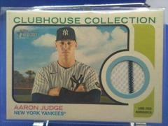 Aaron Judge #CC-AJ Baseball Cards 2022 Topps Heritage Clubhouse Collection Relics Prices