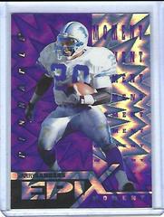Barry Sanders [Moment Purple] #E9 Football Cards 1997 Pinnacle Epix Prices