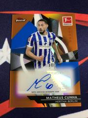 Matheus Cunha [Orange Refractor] Soccer Cards 2020 Topps Finest Bundesliga Autographs Prices