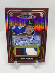 Joe Sakic [Design Variant Autograph Material Red] #37 Hockey Cards 2021 Upper Deck Stature Prices
