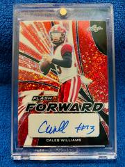 Caleb Williams [Metalized Sparkles Red] #FF-CW1 Football Cards 2022 Leaf Flash Forward Autographs Prices