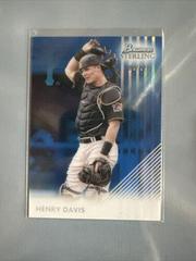 Henry Davis [Blue] Baseball Cards 2022 Bowman Sterling Tek Prices