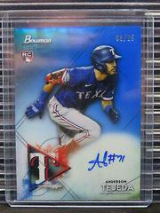 Anderson Tejeda [Blue Refractor] #BSRA-AT Baseball Cards 2021 Bowman Sterling Rookie Autographs Prices