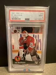 Ed Belfour [French] #43 Hockey Cards 1991 Pro Set Prices