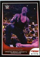 Undertaker Wrestling Cards 2016 Topps WWE Road to Wrestlemania Prices