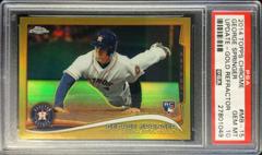 George Springer [Gold Refractor] #MB-15 Baseball Cards 2014 Topps Chrome Update Prices