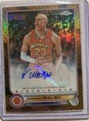 Jordan Walsh [Orange Basketball] #CA-JWA Basketball Cards 2022 Topps Chrome McDonald's All-American Autographs Prices
