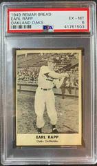 Earl Rapp Baseball Cards 1949 Remar Bread Oakland Oaks Prices