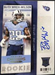Blidi Wreh Wilson [Arms Bent Autograph] #113 Football Cards 2013 Panini Contenders Prices