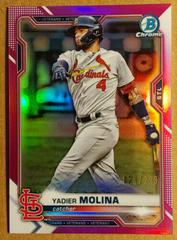 Yadier Molina [Red Refractor] #99 Baseball Cards 2021 Bowman Chrome Prices