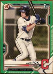 Jake Fox [Green] #BD-102 Baseball Cards 2021 Bowman Draft Prices