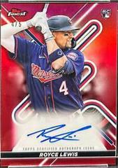 Royce Lewis [Red] #FA-RL Baseball Cards 2022 Topps Finest Autographs Prices