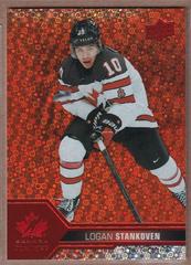 Logan Stankoven [Red Champagne] #11 Hockey Cards 2022 Upper Deck Team Canada Juniors Prices