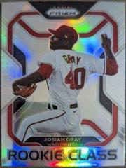 Josiah Gray [Silver Prizm] #RC-18 Baseball Cards 2022 Panini Prizm Rookie Class Prices