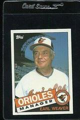 Earl Weaver Baseball Cards 1985 Topps Traded Tiffany Prices