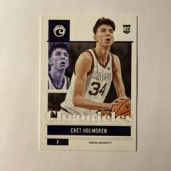 Chet Holmgren [Black] Basketball Cards 2022 Panini Chronicles Draft Picks Prices