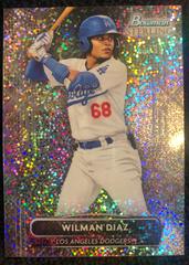 Wilman Diaz [Speckle] #BSP-100 Baseball Cards 2022 Bowman Sterling Prices