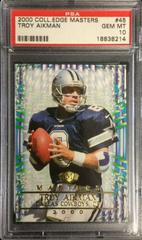Troy Aikman #45 Football Cards 2000 Collector's Edge Masters Prices