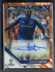 Didier Drogba [Orange Lava Refractor] #CA-DD Soccer Cards 2021 Topps Chrome UEFA Champions League Autographs Prices