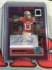 Brock Purdy [Autograph Purple] Football Cards 2022 Panini Clearly Donruss Prices