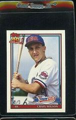 Craig Wilson #128T Baseball Cards 1991 Topps Traded Tiffany Prices