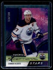 Connor McDavid [Purple] Hockey Cards 2021 Upper Deck Synergy Exceptional Stars Prices