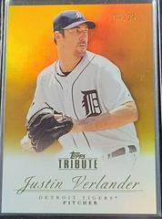 Justin Verlander [Gold] #85 Baseball Cards 2012 Topps Tribute Prices
