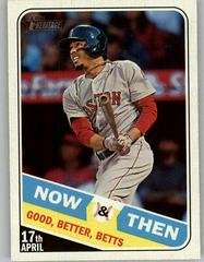Mookie Betts Baseball Cards 2018 Topps Heritage Now & Then Prices