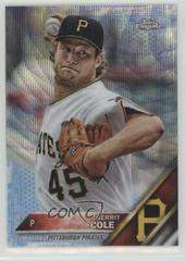 Gerrit Cole [Blue Wave Refractor] Baseball Cards 2016 Topps Chrome Prices