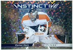 Carter Hart [Gold Sparkle] Hockey Cards 2023 Upper Deck Instinctive Prices