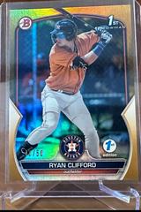 Ryan Clifford [Gold] Baseball Cards 2023 Bowman 1st Edition Prices