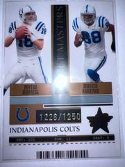 Peyton Manning, Marvin Harrison [Bronze] Football Cards 2005 Leaf Rookies & Stars Ticket Masters Prices