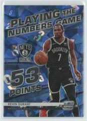 Kevin Durant [Blue Ice] Basketball Cards 2021 Panini Contenders Optic Playing the Numbers Game Prices