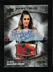Dr. Britt Baker [Autograph Memorabilia Dark] #83 Wrestling Cards 2021 Upper Deck AEW Spectrum Prices