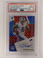 D'Andre Swift [Choice Fusion Red] Football Cards 2020 Panini Mosaic Rookie Autographs Prices