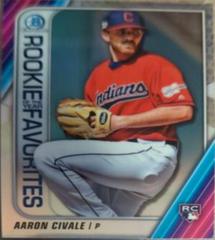 Aaron Civale Baseball Cards 2020 Bowman Chrome Rookie of the Year Favorites Prices