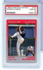 Roger Clemens #107 Baseball Cards 1992 Star Nova Edition Prices