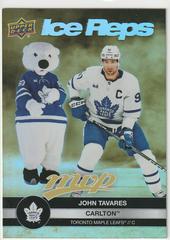 John Tavares, Carlton the Bear [Gold] #IR-19 Hockey Cards 2023 Upper Deck MVP Ice Reps Prices